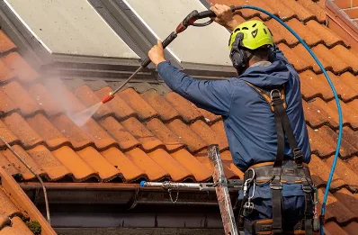 Démoussage et hydrofuge de toiture à Champfleur